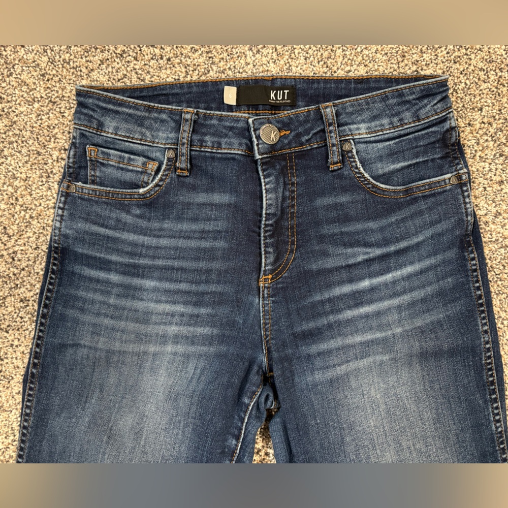Kut from the Kloth Jeans Women's 6 Diana Skinny Fit Dark Wash Blue Denim Pants